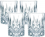 Set a 4 pezzi di bicchieri da whisky trasparenti