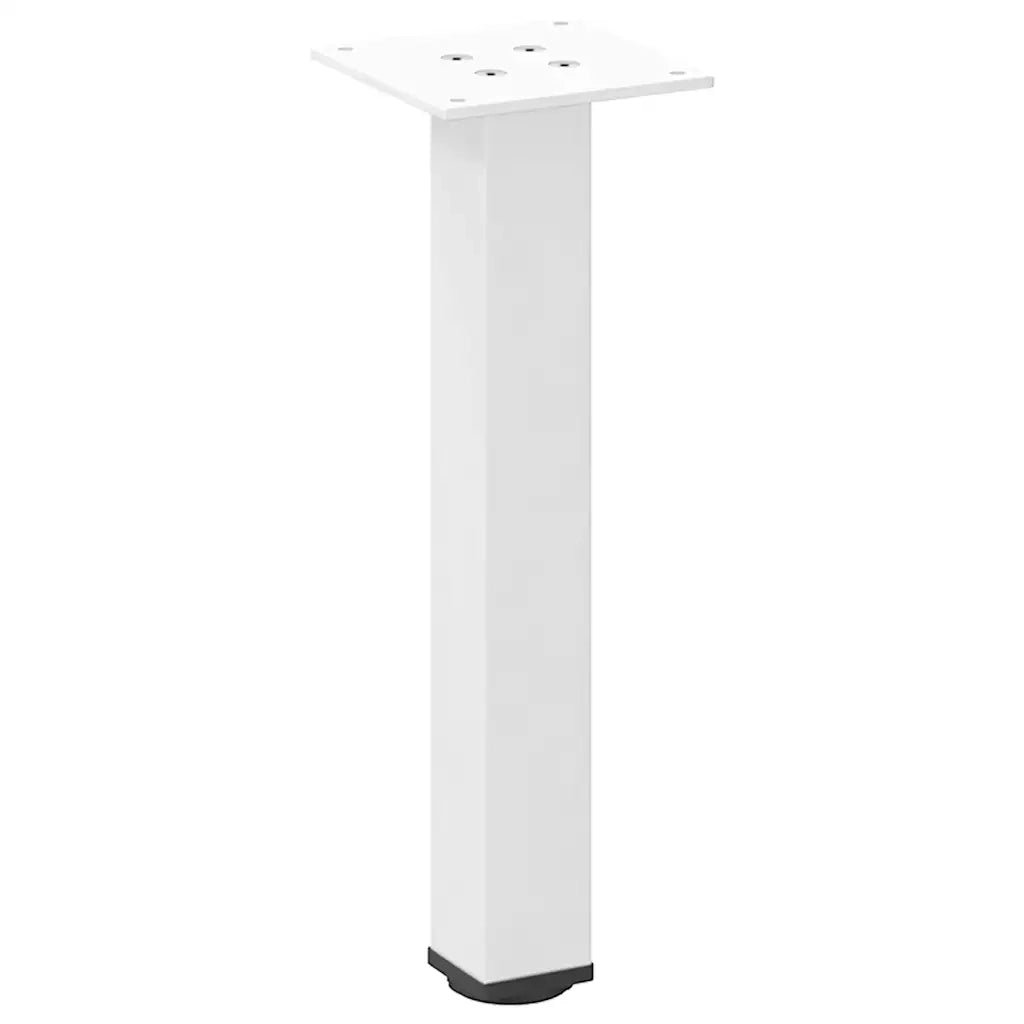 Gambe per Tavolino da Caffè 4 pz Bianche 30-32 cm Acciaio 4012449