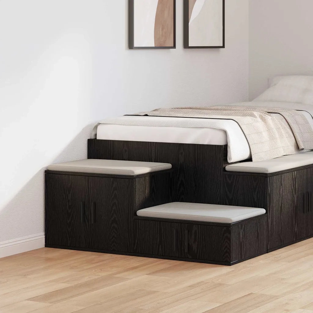 Armadio 2 pz Rovere Nero 108 x 41 x 40 cm Legno multistrato CFW8639888