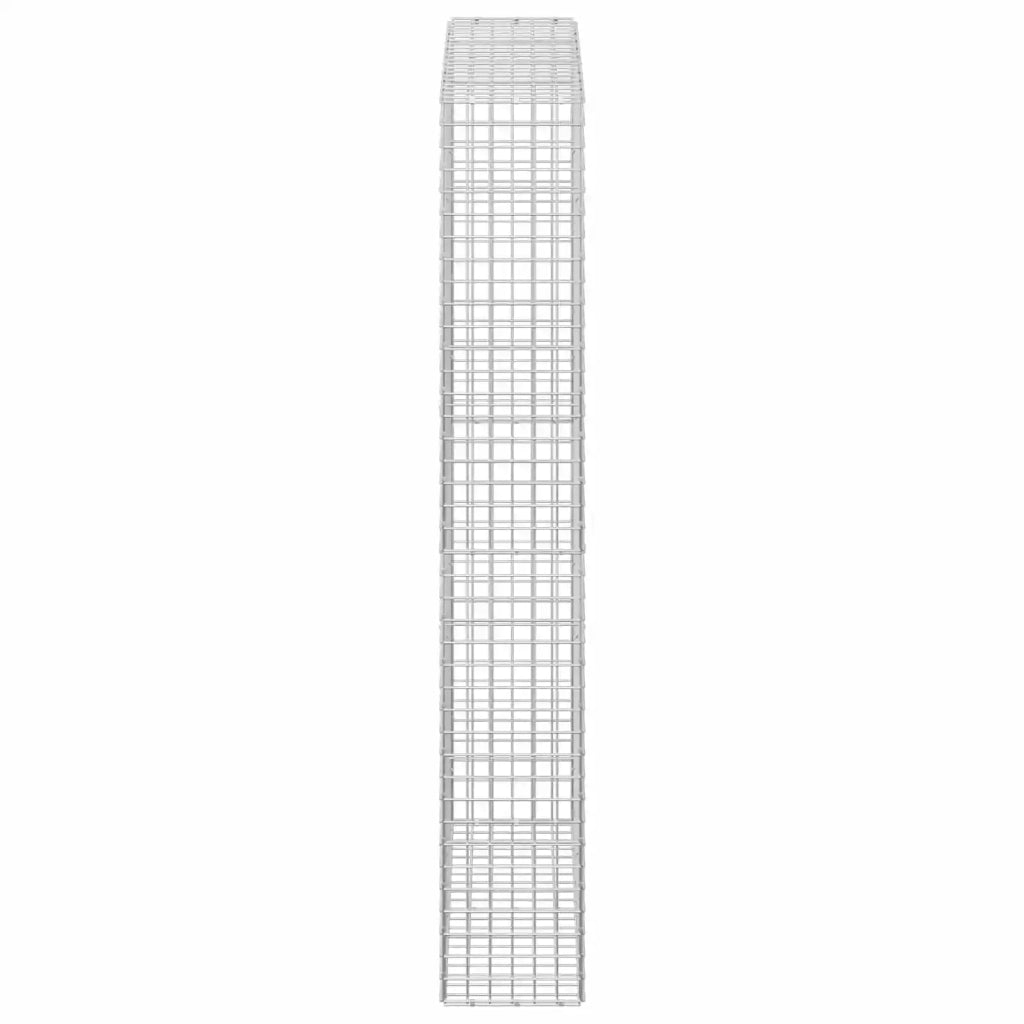 Gabione con filo da 5 mm e rete da 5x5 cm 100x30x200 cm 3464204