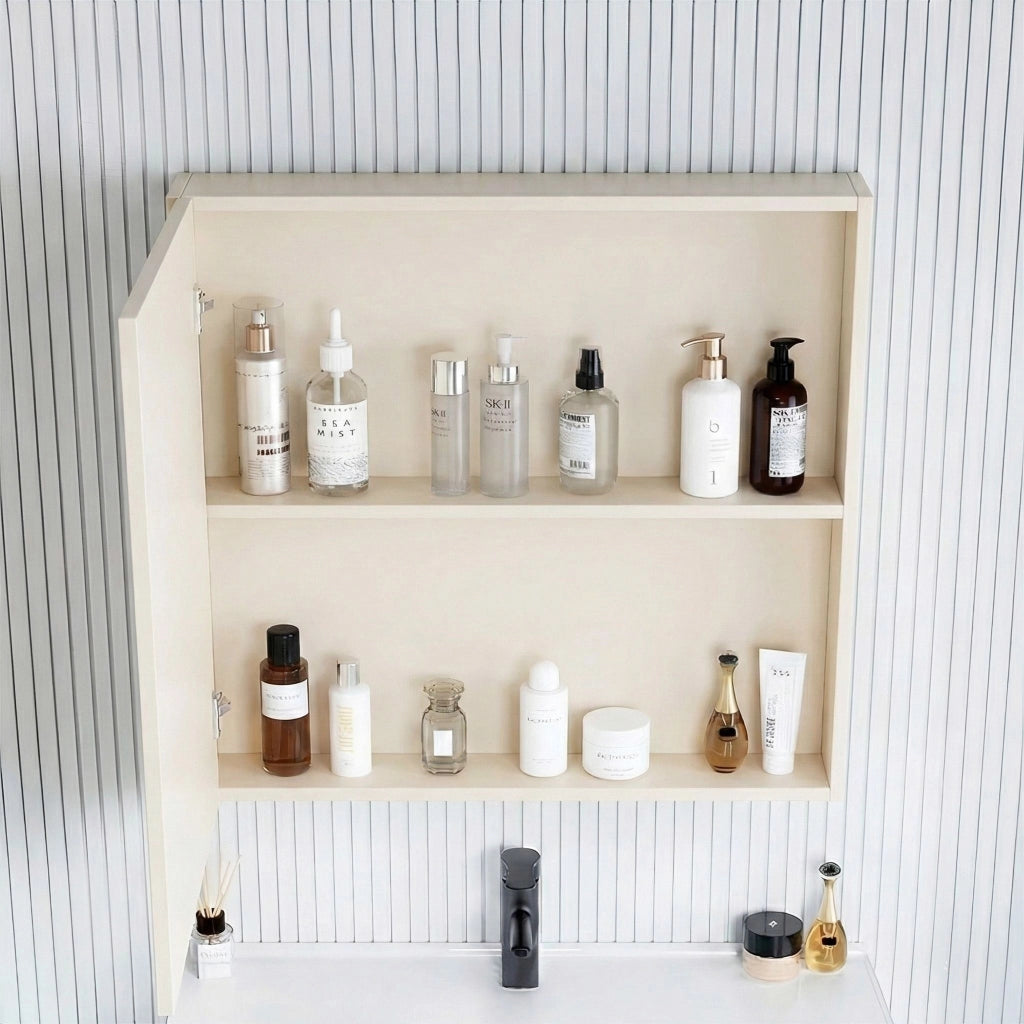Set Di Mobili Da Bagno Con Lavabo Mario 60cm Beige