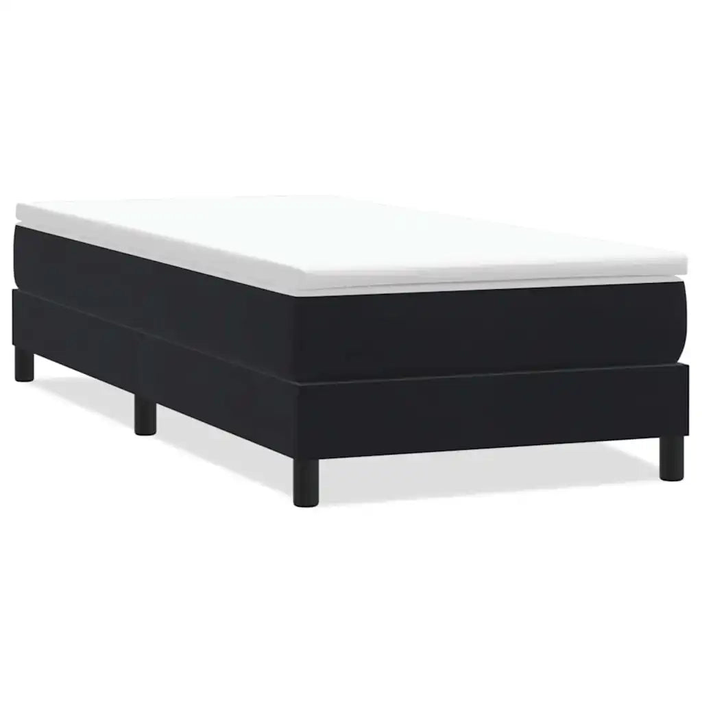 vidaXL Letto a Molle senza Materasso Nero 90x220 cm in Velluto