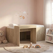 Letto alto per bambini con scrivania Rovere Sonoma 3422669