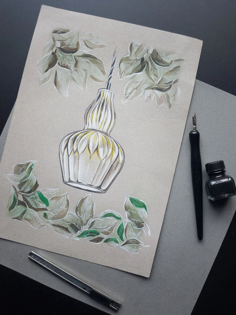 Maytoni Sospensione Contemporanea Eustoma 1 luce E14 nichel metallo diffusore vetro blu