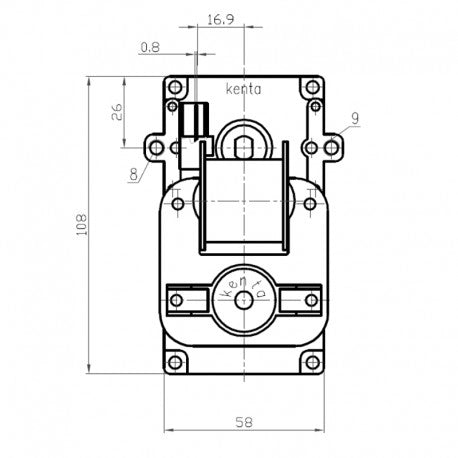 Ricambistufeapellet Motoriduttore per Stufa a Pellet Kenta K9117250 8,5 RPM Albero da 8,5mm Motore per carico Pellet