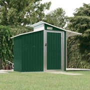 Capanno da Giardino Verde 207x130x208,5 cm Acciaio Zincato 316242
