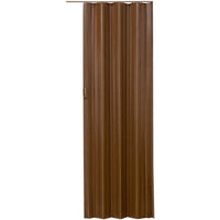 Porta bagno pieghevole a fisarmonica in PVC scorrevole allungabile larghezza 80 cm marrone 08_0000544