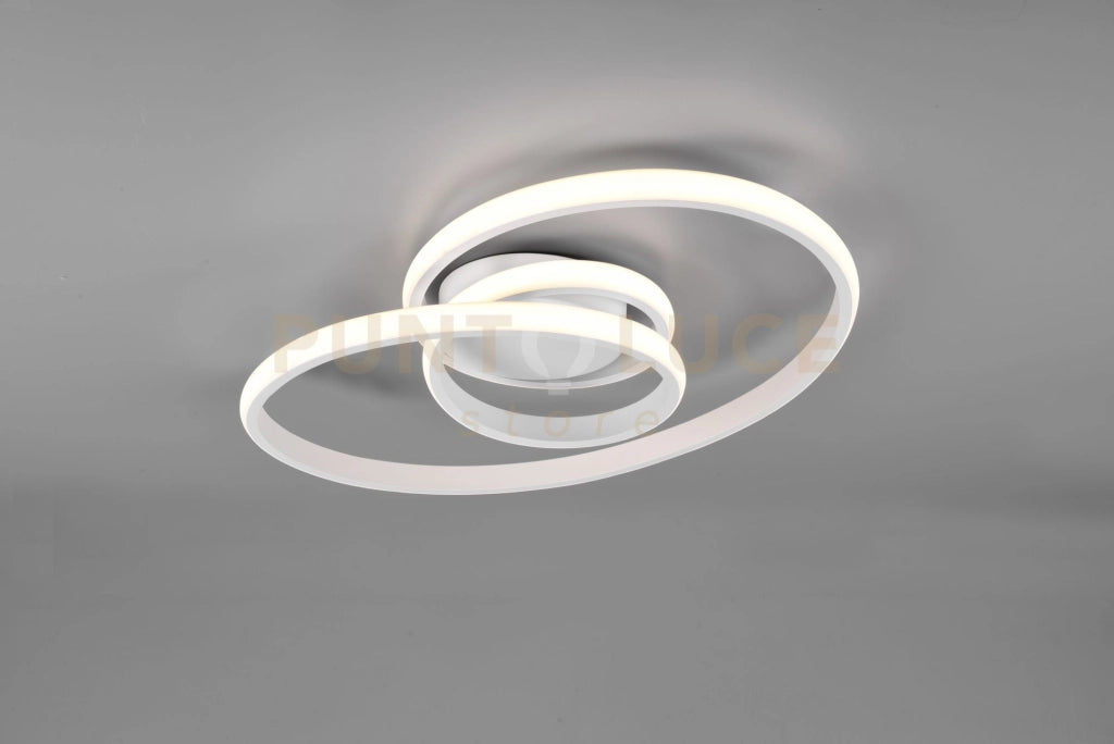 SANSA PLAFONIERA LED 18,5W 2150lm, 4000K INFINITO BIANCA DIMMERABILE CON INTERRUTTORE 53CM