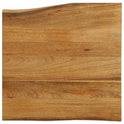 Piano per Tavolo 60x60x3,8cm Bordi Vivi in Legno Massello Mango