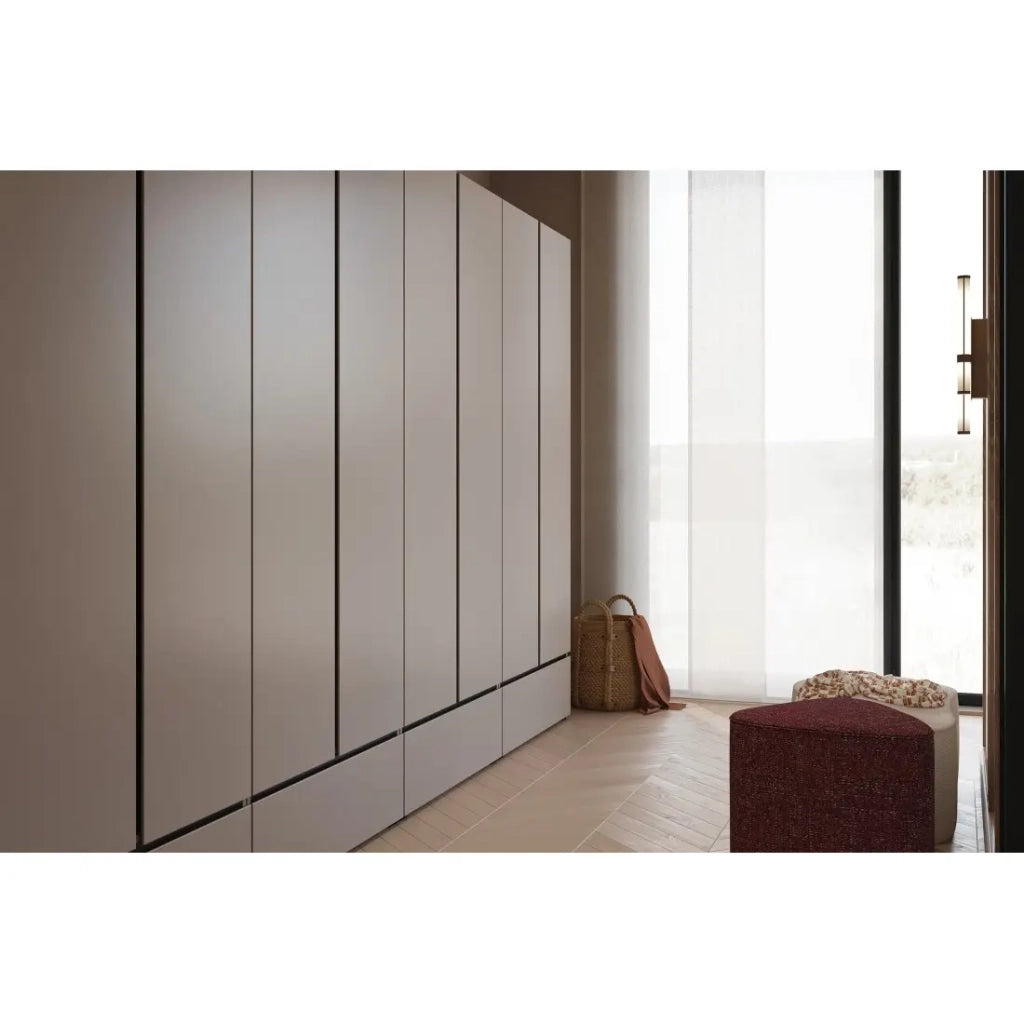 Armadio HAVANA 90 cm - 2 porte + 1 cassetto - Colori bianco e nero - Design moderno e funzionale