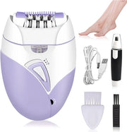 Epileerapparaat per donne - Epilatore Viso e Corpo - Ladyshave – Pulitore Viso con Luce LED - Depilatore - Ricaricabile tramite USB