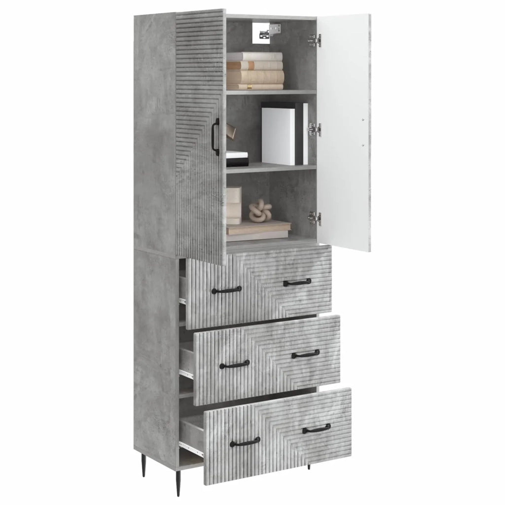 Set di armadi 2 pcs Grigio Cemento 66 x 34,5 x 90 cm