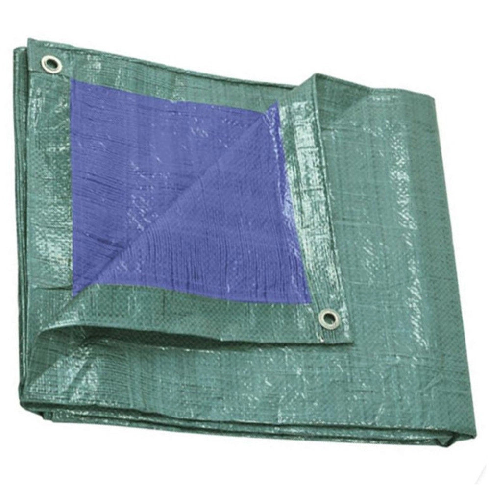 Trade Shop - Telo Protezione Occhiellato Copertura Impermeabile Resistente Antistrappo Piscin -