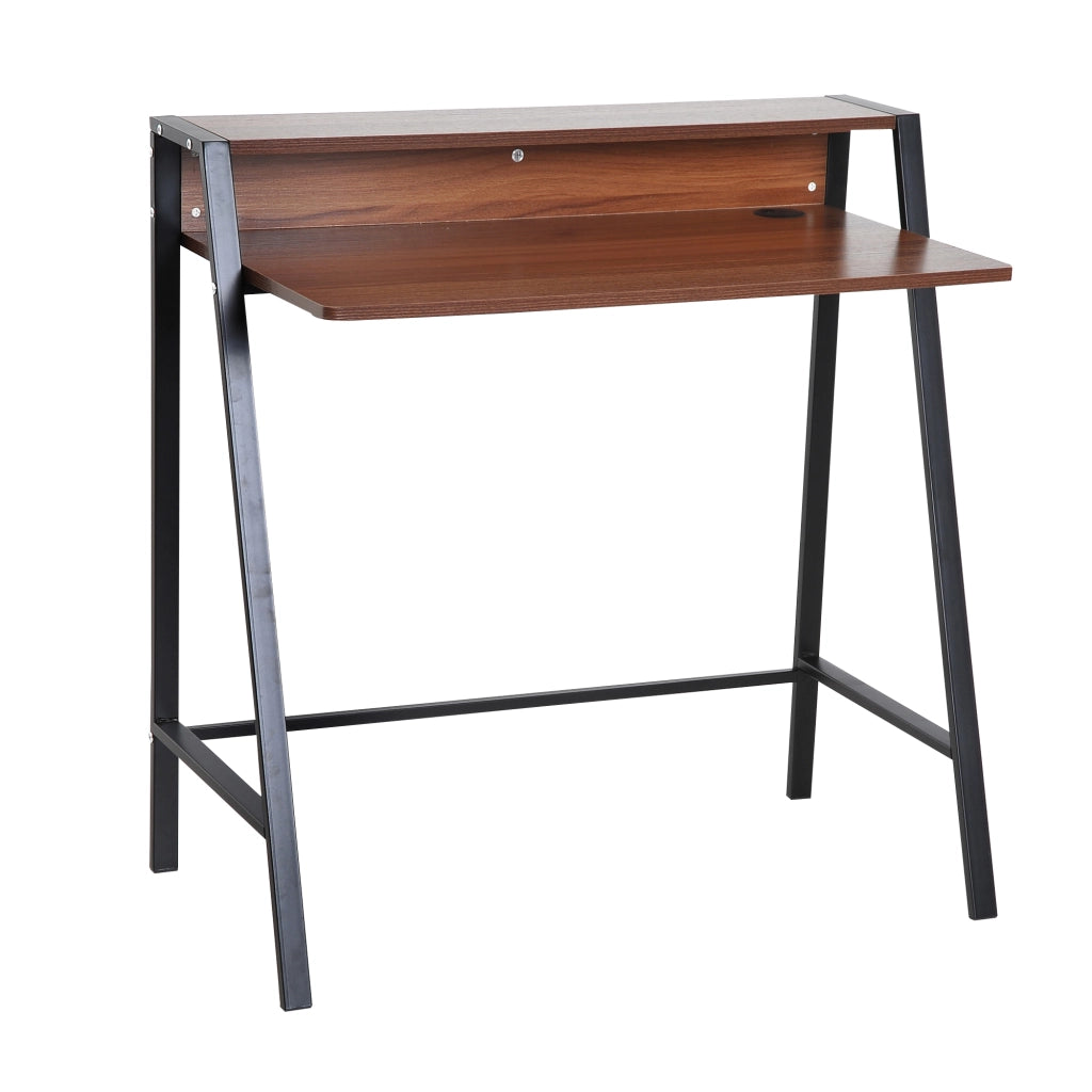 Scrivania ¨C Zephmum ¨C Legno Noyer Nero 84x45x85 cm