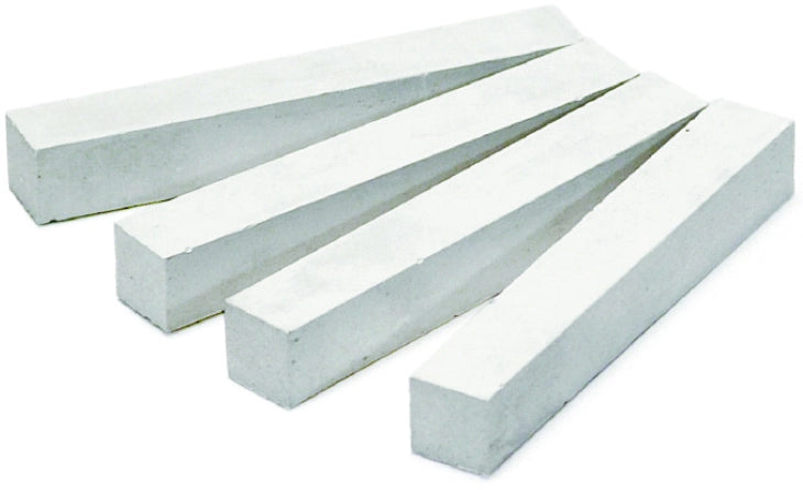 Metrica GESSETTI BIANCHI A SEZIONE QUADRA mm. 80x10x10 - 100 pz.
