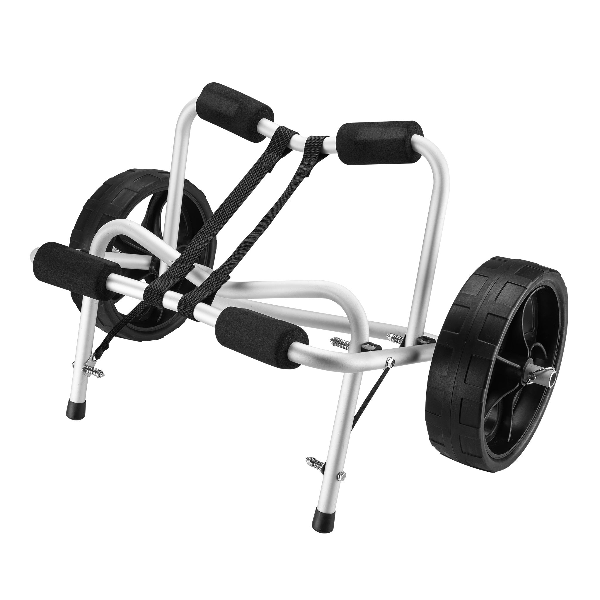Carrello per trasporto kayak richiudibile In alluminio Ruote in PU Cinghia in nylon incl. Max 68 kg