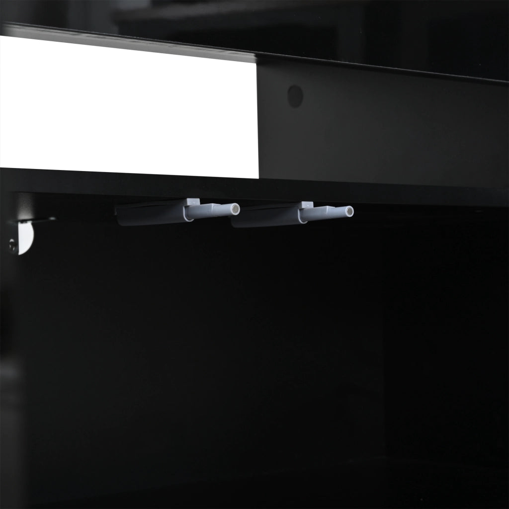 Mobile TV Basso ¨C MINIMAL ¨C Nero, Truciolato, 3 Ante, 180x35x45 cm
