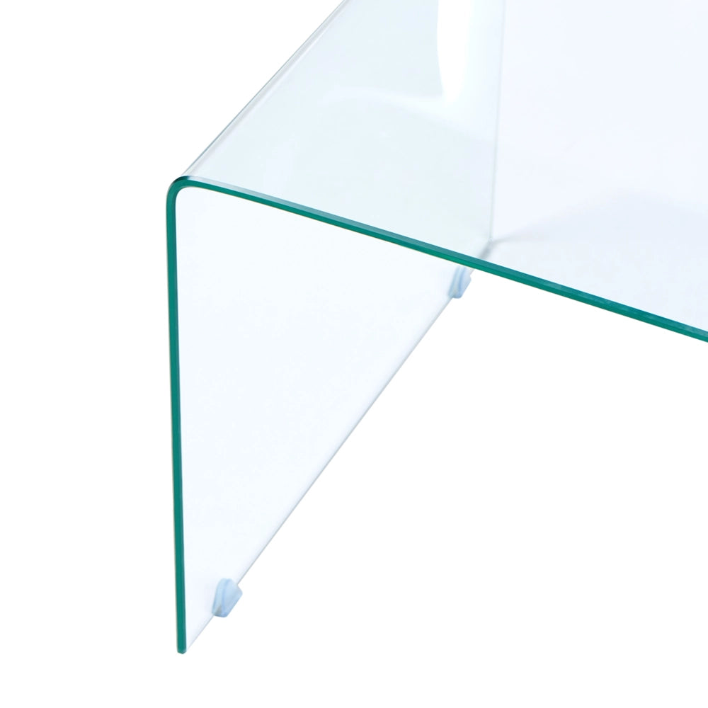 Tavolino Trasparente 100 x 50 cm Rettangolare stile Minimalista