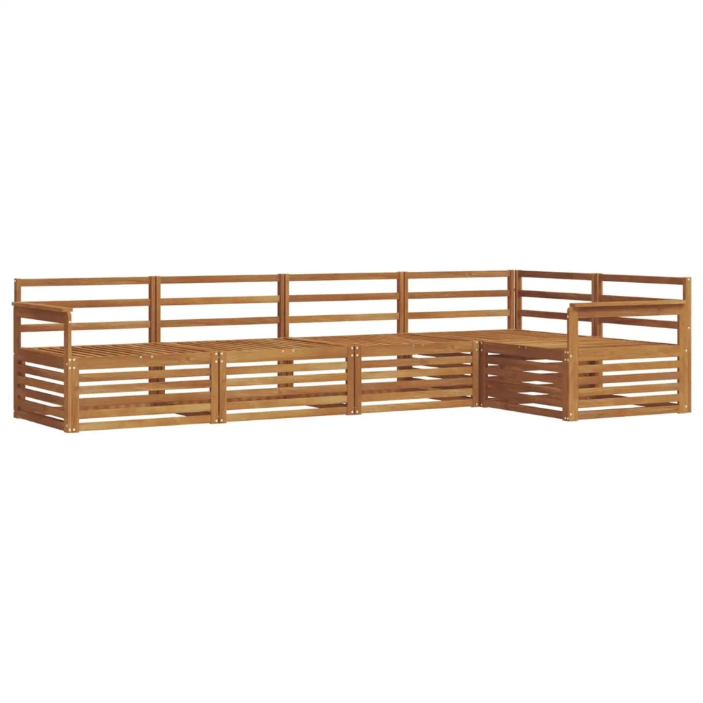 Set di divani da esterno 5 pcs Naturale