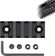 Adattatore per rail in alluminio per guide - 5 fessure - Materiale duraturo - Attacca facilmente accessori