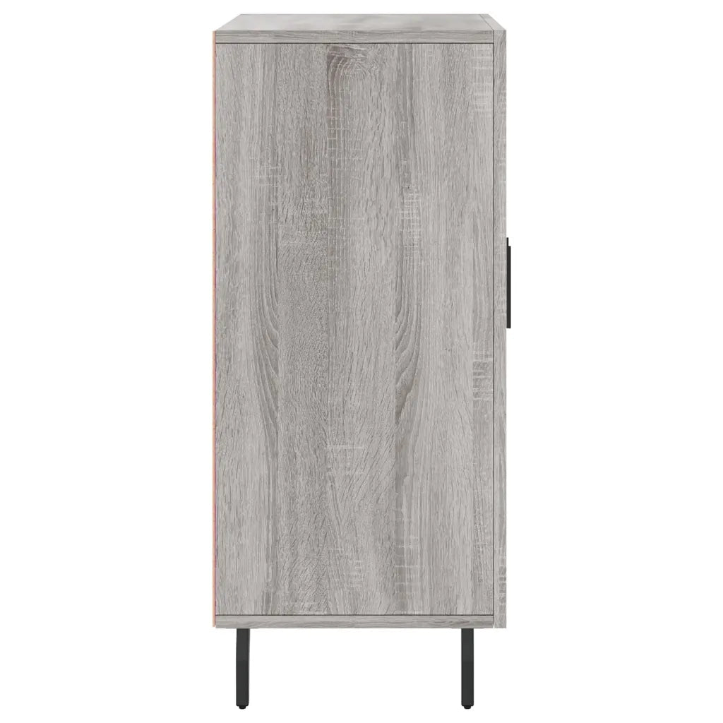 Credenza Grigio Sonoma 90x34x80 cm in Legno Multistrato 828130