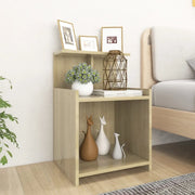 Comodini 2pz Rovere Sonoma 40x35x60 cm in Legno Multistrato 806182