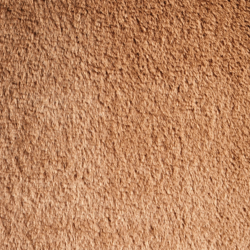 Sgabello imbottito moderno in bouclé marrone panca da letto sgabello