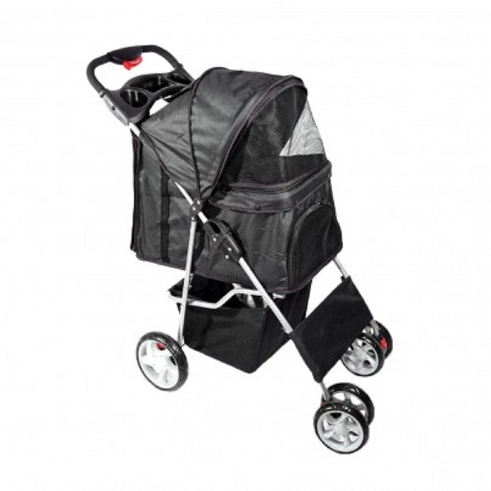Trade Shop - Passeggino Per Cani Cane Pieghevole Buggy Trasportino Con Zip Traspirante Lavabile -