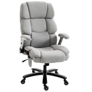 Sedia da ufficio con supporto lombare ad airbag, sedia da scrivania con braccioli ribaltabili, molle insacchettate, grigio chiaro