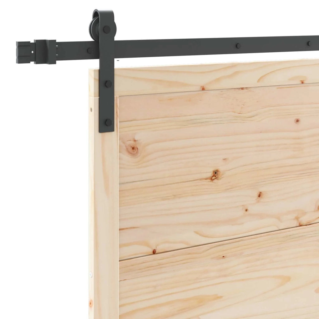 Porta scorrevole Naturale 80 x 208 cm Legno Massello di Pino