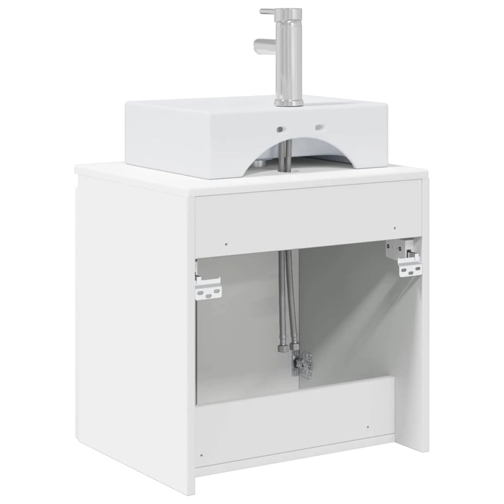 Mobile Lavabo da Parete Bianco 49,5 x 41 x 62,5 cm 890412
