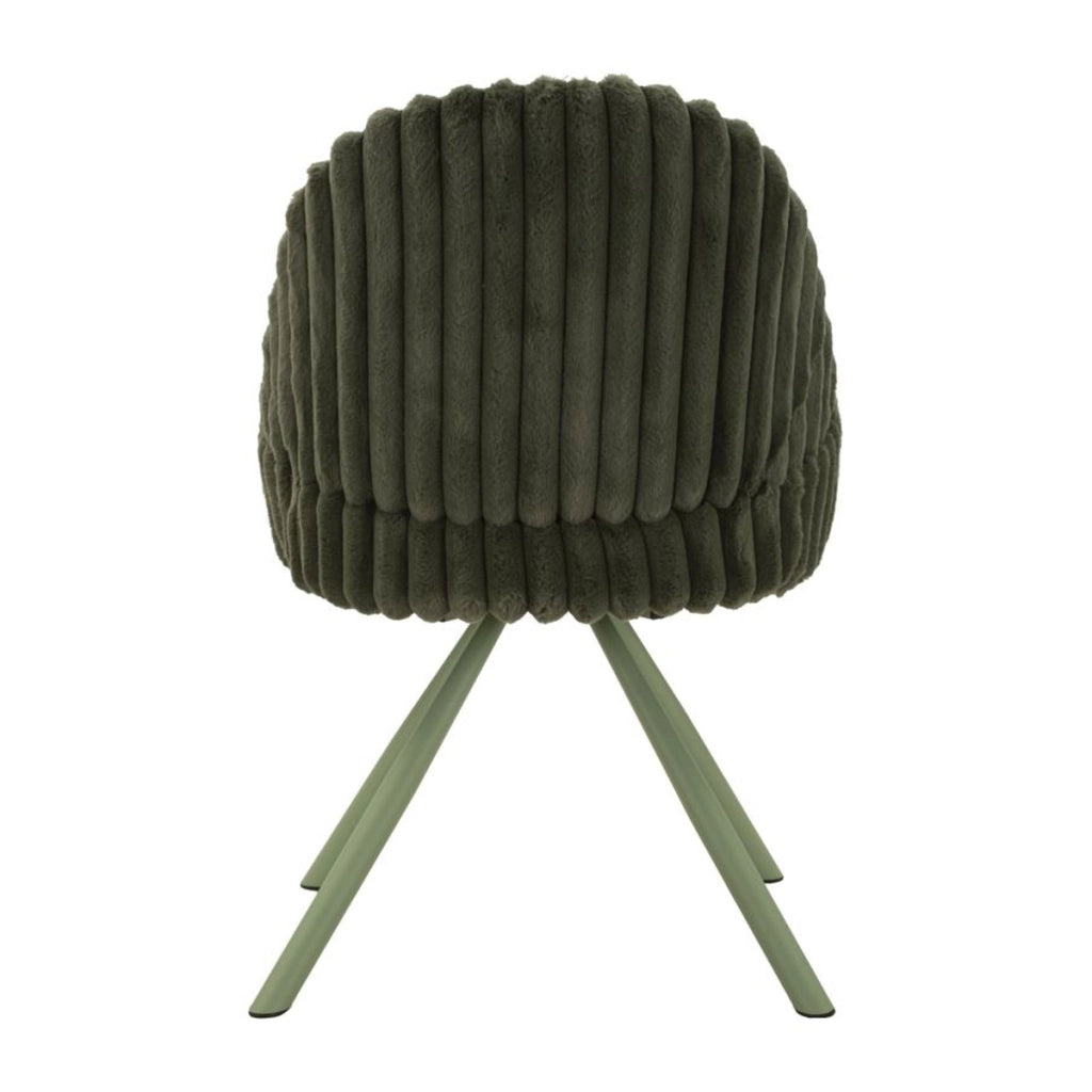Set di 3 Pouf VKH886, Verde, Poliestere, 58x53x85 cm