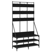 Appendiabiti con Porta Scarpe Nero 100x40x184 cm CFW2798397