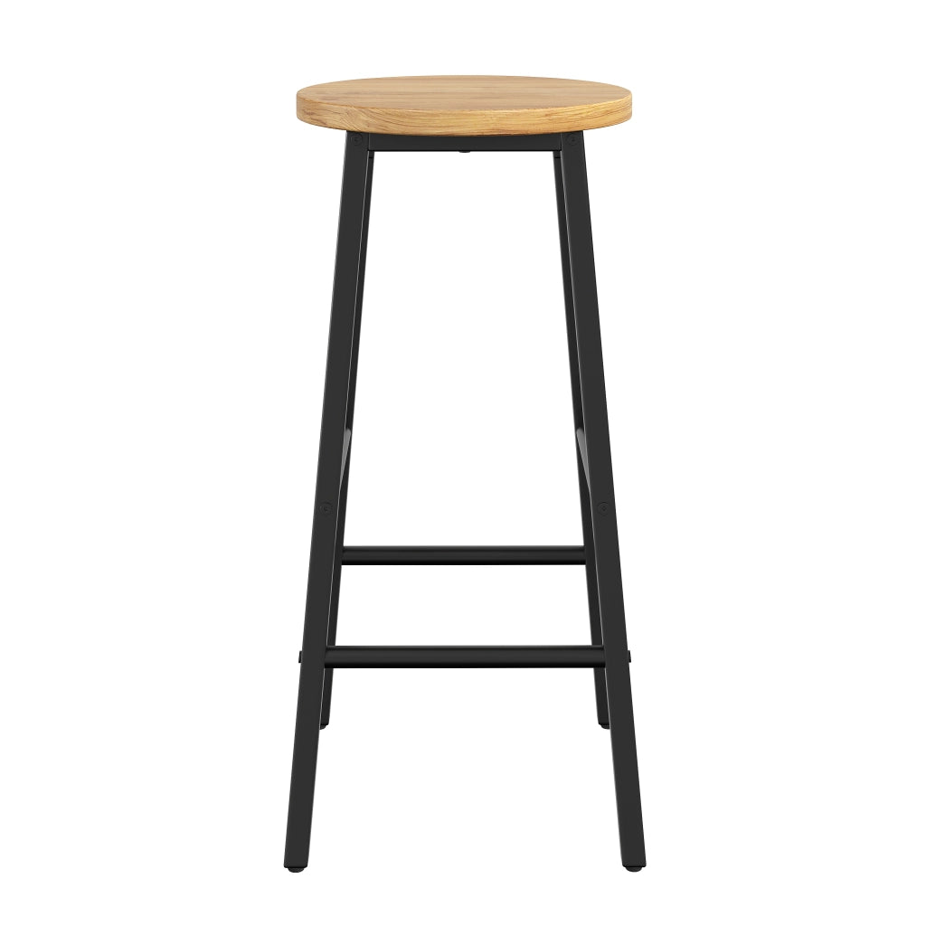Carrello da cucina con piano ribaltabile e 2 sgabelli bar, 2 cassetti, ruote, MDF e metallo, nero 137,9 × 45 × 92 cm