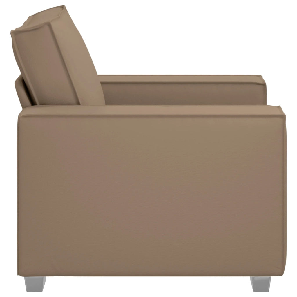 Poltrona Sofa Cappuccino 100 cm Pelle Sintetica 4105043