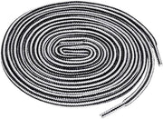 Viti tondi a tre colori per sneakers, Nero Bianco, 150cm di lunghezza