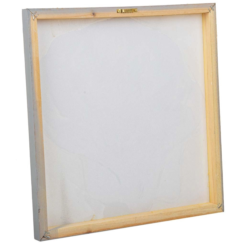 Quadro dipinto a mano con rilievo grigio 40x40x2,5h