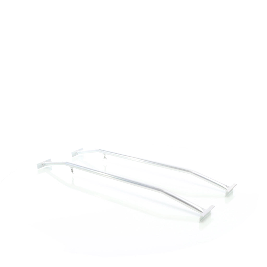 Staffe telo per rimorchi leggeri e carrelli appendice, 2 barre allungabili 100-145cm, in alluminio