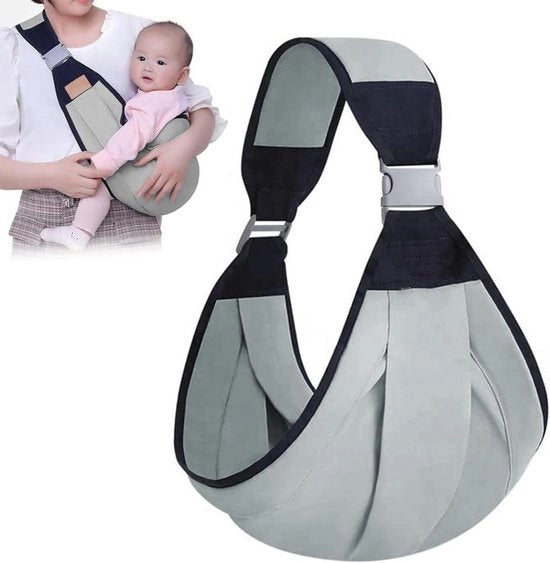 Fascia da trasporto per bambini multifunzionale - Grigio, per neonati fino a bambini di 20 kg