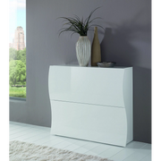 Scarpiera Onda 2 Ante a Ribalta 101x81,4x26,6 cm – Bianco Lucido