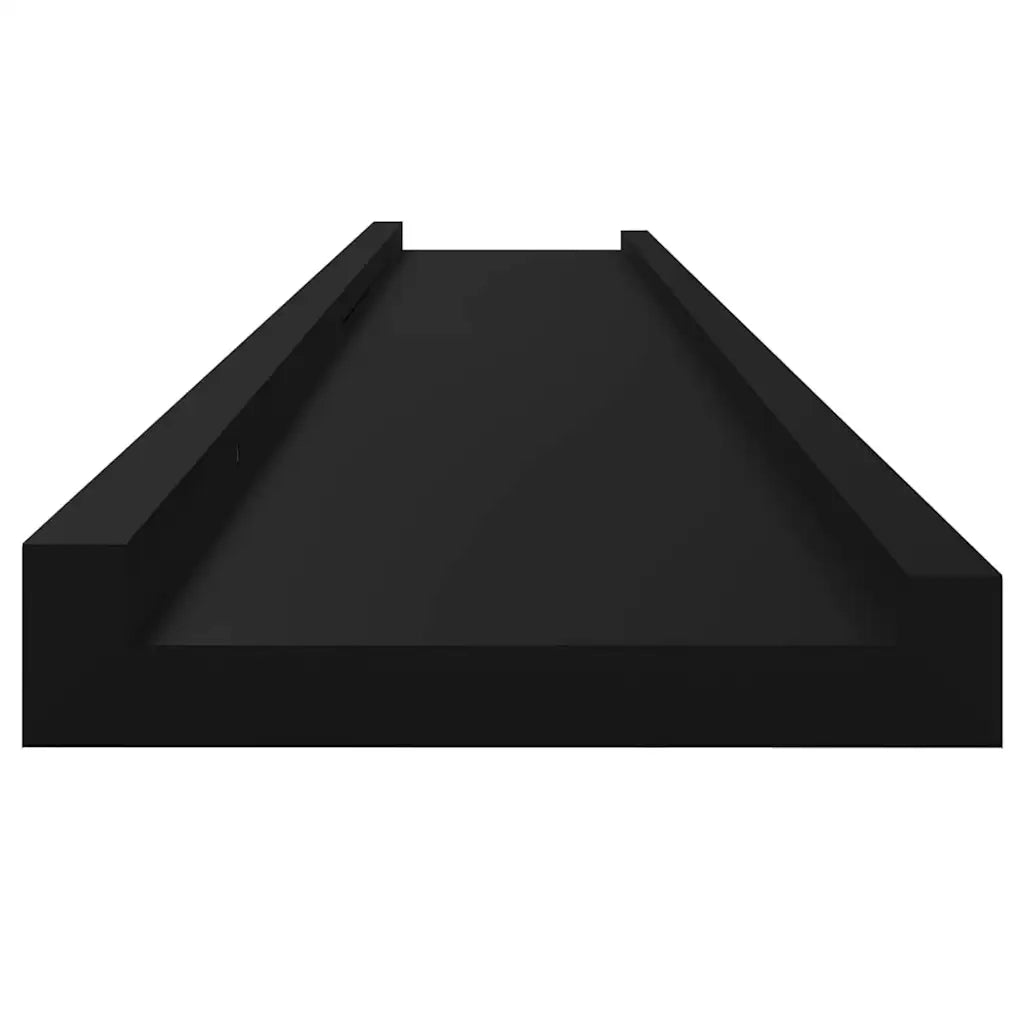 Mensole da Parete 2 pz Nere 115x9x3 cm cod mxl 48255