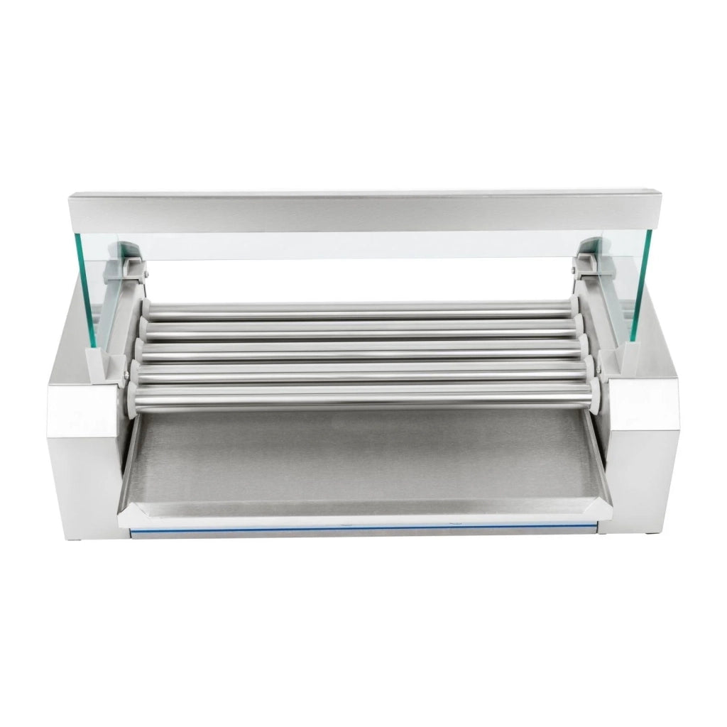 Macchina per hot dog professionale in acciaio inox 8 wurstel 1.000 watt 3614088