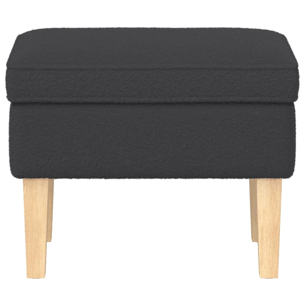 Poggiapiedi Grigio Scuro 55 x 35 x 41 cm Bouclé