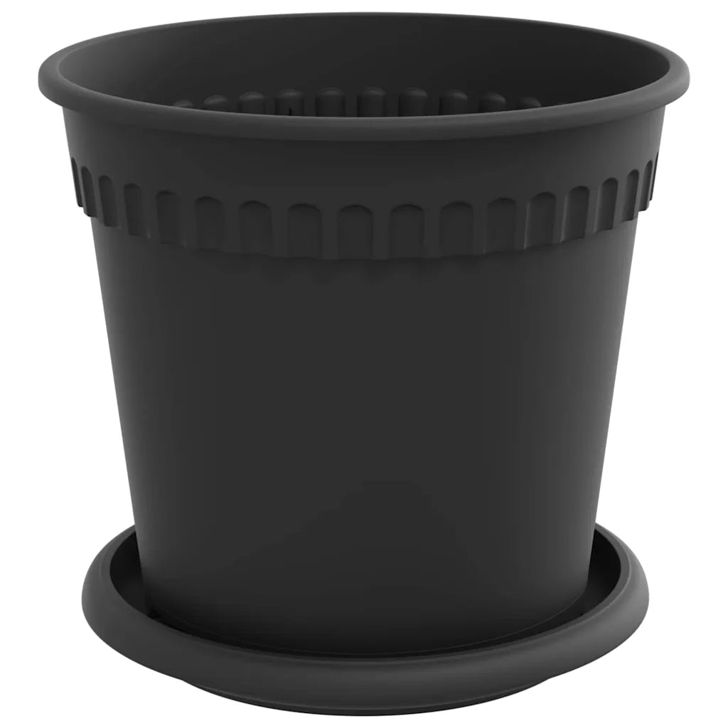 Vasi per Piante 24 pcs Nero Ø 17 x 14 cm Plastica 3403268