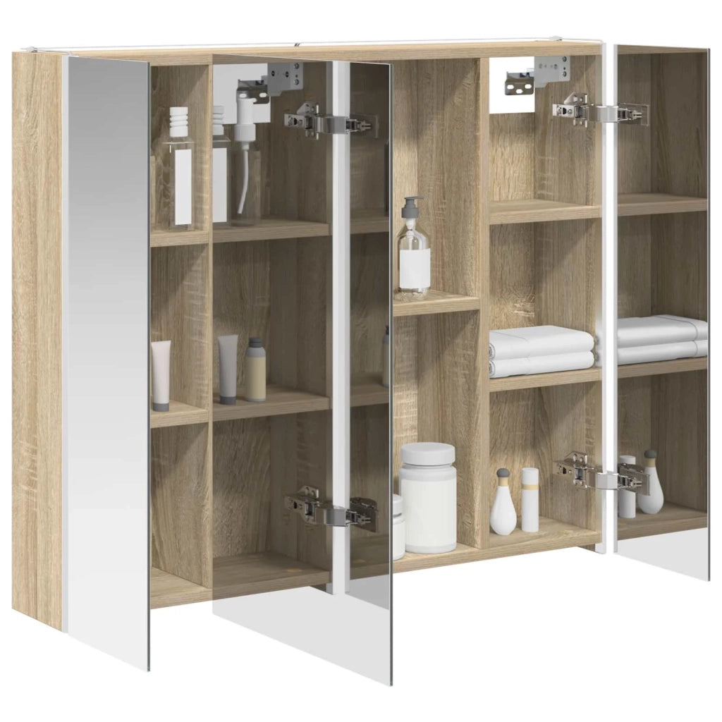 Mobiletto per specchio da bagno Rovere Sonoma