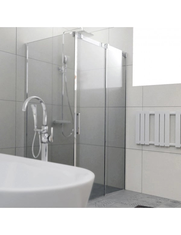 Box doccia ad angolo destro OCEAN 203 RIHO 140x90 x195cm con porta scorrevole