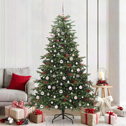 Albero di Natale artificiale con 300 LED Verde 210 cm 3395561