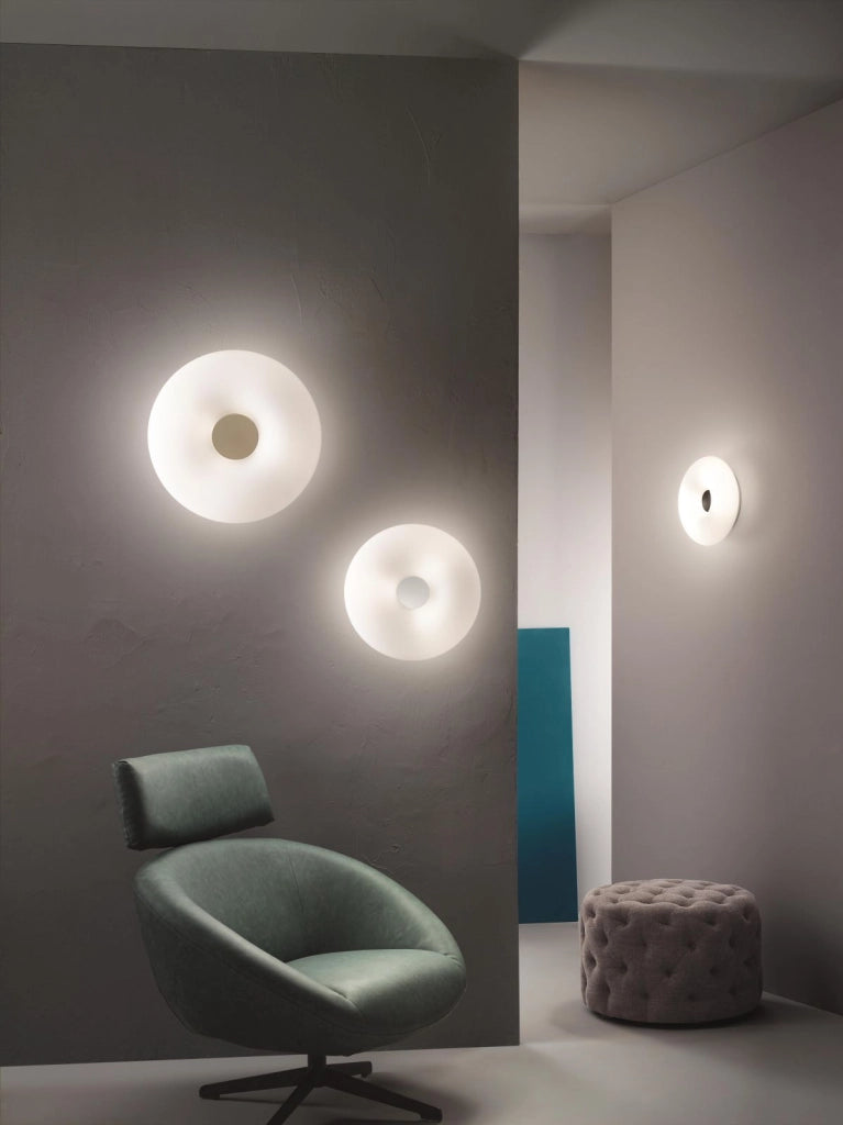 PLAFONIERA DODI D.33CM 2 LUCI ATTACCO E27 COLORE BIANCO CON DECORAZIONE BIANCO-TORTORA-NERO