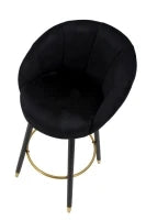 Sgabello Bar Prague Nero cm 55X56X104