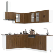 Set Mobili da Cucina 11 pz Porto Rovere Marrone in Truciolato 3314908
